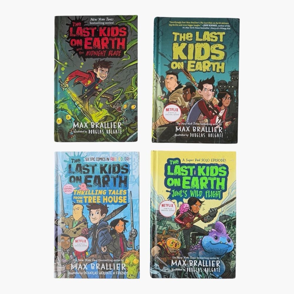 The Last Kids on Earth Lot 4 Books Zombie Series Post-Apocalyptic Middle Grade